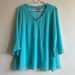 3/$35 SUNNY LEIGH boho blouse size large